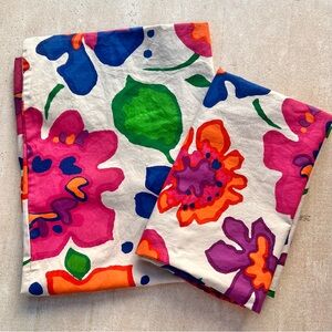 Kate Spade Pillowcases Abstract Bold Bright Floral Set of 2 Standard